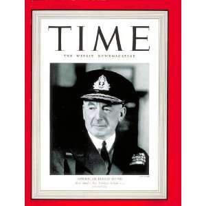  Sir Dudley Pound by TIME Magazine. Size 8.00 X 10.00 Art 