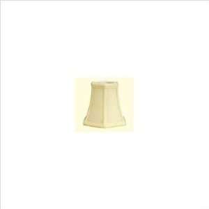 Shantung Soft Decorative Candleabra Hex Shade Color Beige 