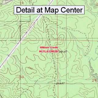  USGS Topographic Quadrangle Map   Wilson Creek, Louisiana 