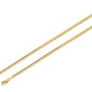  14k Yellow Gold Chain Cuban Curb Necklace 3.2mm 22 Inch 