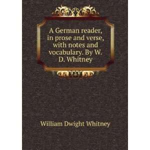   notes and vocabulary. By W.D. Whitney William Dwight Whitney Books
