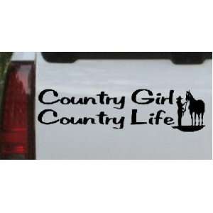 Country Girl Country Life With Horse Country Car Window Wall Laptop 