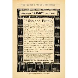  1905 Ad Mrs. Wiggs Sandy Lovely Mary Books Century NY 