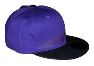 COOGI Men Purple Gold Embroidery Logo Fitted Cap 7 3/4  