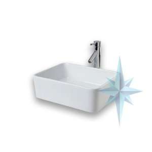    Polaris Sinks W041V White Porcelain Vessel Sink: Home Improvement
