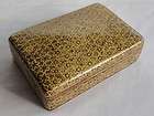 vintage gold star triangle wood cigarette lid box bin case container 