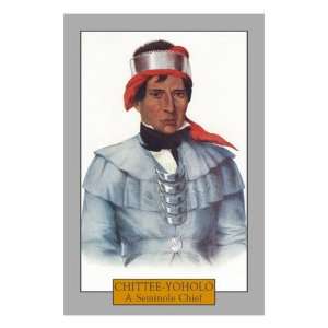 Chittee Yoholo   Portrait of a Seminole Chief, c.1844 Premium Poster 