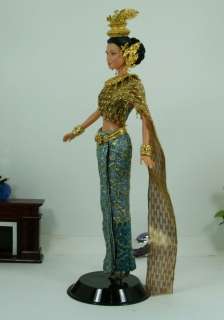 APHRODAI Fashion   OOAK Barbie Royalty   Thai Historical Real Gold 