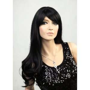 Brand New Long Black Female Wig Synthetic Hair For Ladies Personal Use 