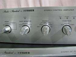 Super Clean Fisher Studio BA 6000 Amplifier with CC 3000 PreAmp Silver 