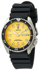   Seiko Mens SKXA35 Automatic Dive Urethane Strap Watch: Seiko: Watches