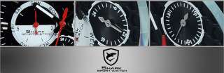 SHARK Automatic Mechanical Date Day Rubber Men Sports Watch Black F1 