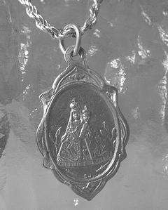 Saint Michael Silver charm Pendant Protection from Evil  