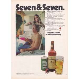  Seagrams 7 Crown Whiskey 1974 Original Vintage 