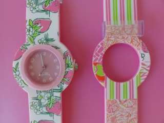LILLY PULITZER BUY LOCAL PATCH Watch 2 Changable Bands  