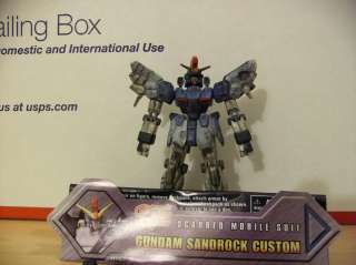   Suit In Action Battle Scarred Sandrock Custom Gundam Figure  