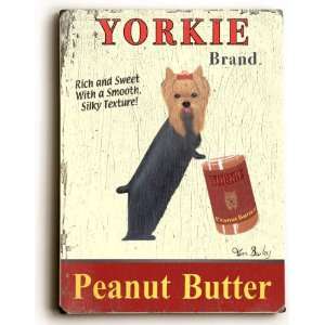  Wood Sign : Yorkie Peanut Butter: Home & Kitchen