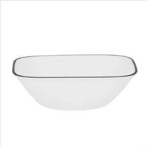   Square 22 ounce Soup/Cereal Bowl, Scribble Lines: Kitchen & Dining