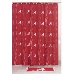  Alabama Crimson Tide Shower Curtain: Home & Kitchen
