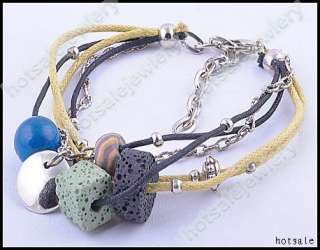 wholesale 24pcs Charm Vesuvianite beads bracelets chain  