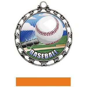 com Hasty Awards Custom Baseball HD Insert Medals M 4401 SILVER MEDAL 