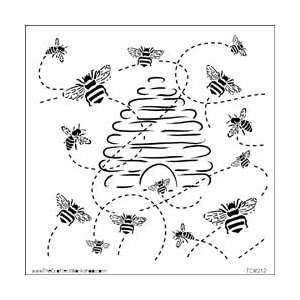  Crafters Workshop Templates 12X12 Busy Bees; 3 Items 