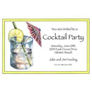Party Drink, Custom Personalized Adult Birthday Invitation, by Odd 