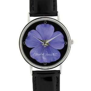  Pack Of 2  Best Quality Watch Blue Flax Flower with Black 