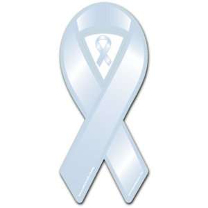  Light Blue Cause Awareness Ribbon Magnet