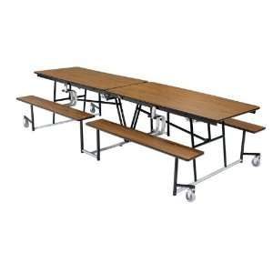  NPS Mobile Cafeteria Flip Up Bench Table   30W x 8L 