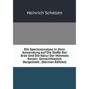   Dargestellt . (German Edition) Heinrich Schellen  Books