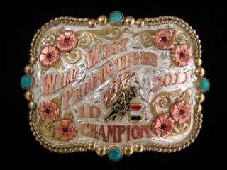 New Clint Mortenson Custom Roping Rodeo Belt Buckle 1D  