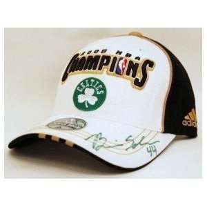  Brian Scalabrine Boston Celtics Signed 2008 Champs Hat 