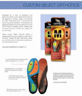 Aetrex Copper Custom Select Orthotics Insole  All Style  