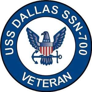 US Navy USS Dallas SSN 700 Ship Veteran Decal Sticker 3.8 