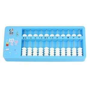   55 Pcs Beads Maths Counting Tool Japanese Abacus Blue Toys & Games