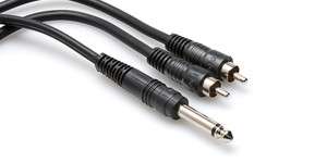   Mono TS to Dual Male RCA Phono Cable Cord CYR 103 728736022027  