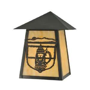  7W Lake Clear Lodge Stein Wall Sconce: Home Improvement