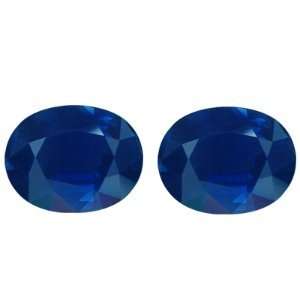  5.58 Carat Loose Blue Sapphires Oval Cut Pair Jewelry
