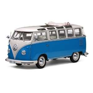  1960 VolksWagen Samba Bus 1/12 White w/Light Blue Toys 