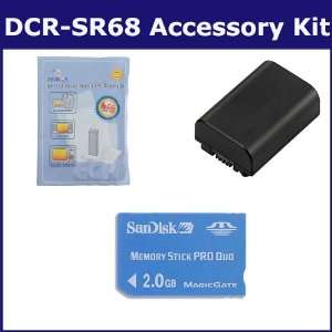  Sony DCR SR68 Camcorder Accessory Kit includes SDNPFV50 