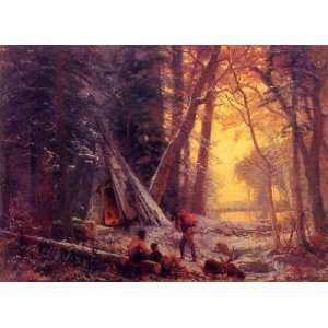Hand Made Oil Reproduction   Albert Bierstadt   32 x 24 inches   Moose 
