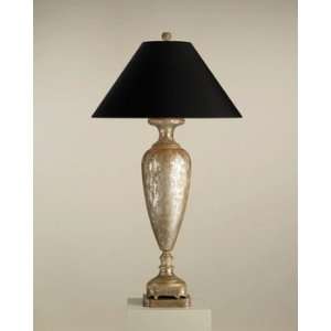 Currey and Company 6539 1 Light Allegra Table Lamp, Distressed Silver 
