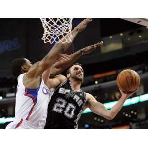 Antonio Spurs v Los Angeles Clippers Manu Ginobili and DeAndre Jordan 