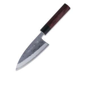  Deba Kitchen Knife, 4.70 in. Damascus, Red Sandalwood 
