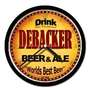  DEBACKER beer ale cerveza wall clock 