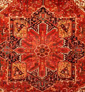 Large Area Rugs Handmade Persian Wool Heriz 12 x 17  