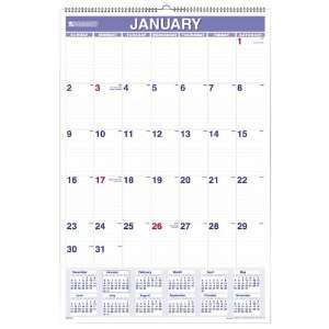   Monthly Wall Calendar, January December, 8 x 11