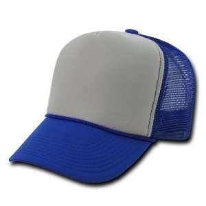  DECKY Industrial Mesh Caps Two Tone Trucker Hat ROYAL BLUE 
