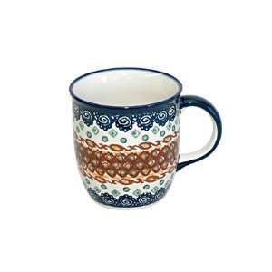  Polish Pottery Angelica Plain Coffee Mug: Kitchen & Dining